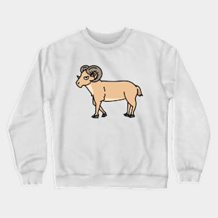 Cute ram animal staring you down Crewneck Sweatshirt